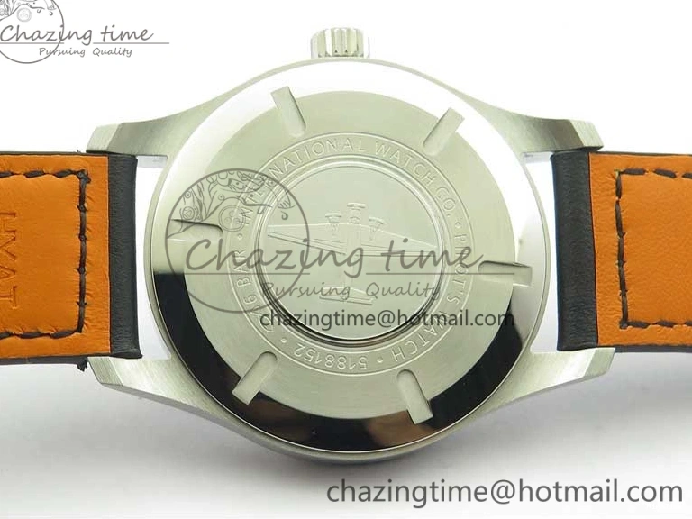 MIROTIME 0224 Soft MARK XVIII IW327001 SS FKF 1:1 Best Edition Black Dial On Black Leather Strap 7119